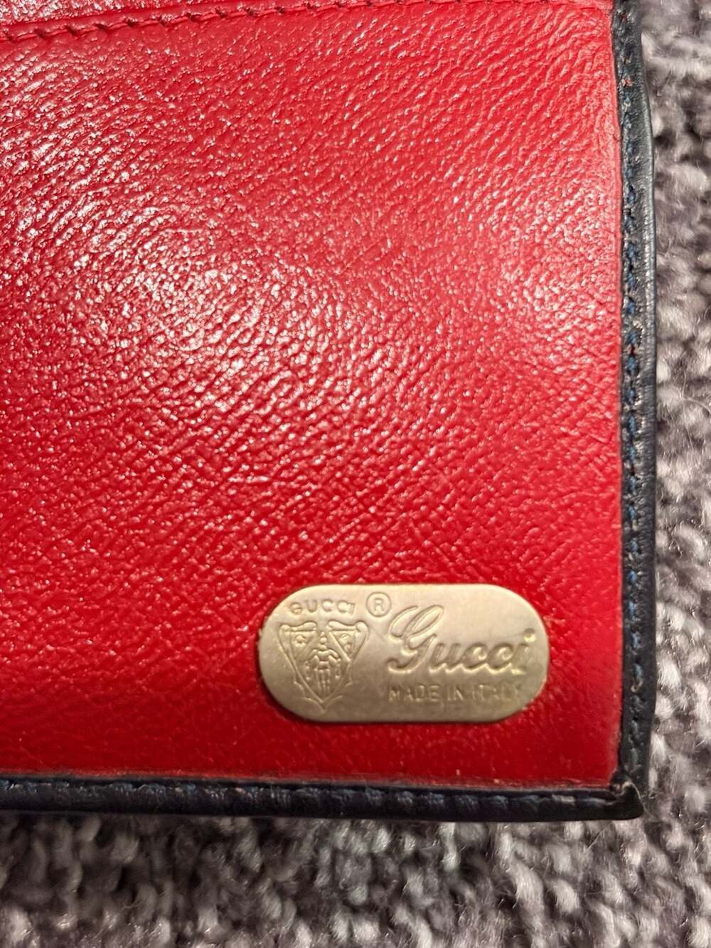 Vintage 2000s Gucci GG Monogram Continental Clutch Wallet with Web Stripe - Picture 9 of 15